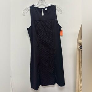 Old Navy Black Lace Panel Mini Dress